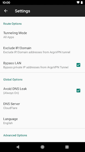 ArgoVPN screenshot 2
