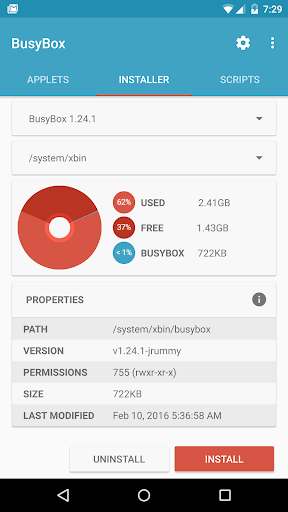 BusyBox for Android screenshot 0