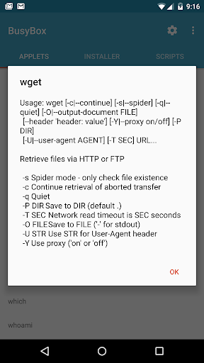 BusyBox for Android screenshot 3
