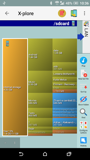 X-plore File Manager screenshot 1