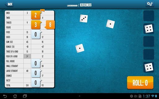 Yatzy Online screenshot 0