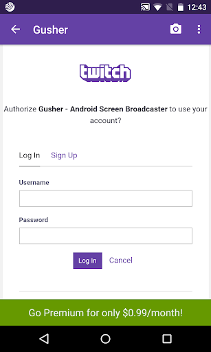 Gusher - Screen Broadcaster screenshot 1