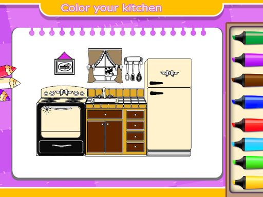 kitchen coloring book for kids screenshot 4