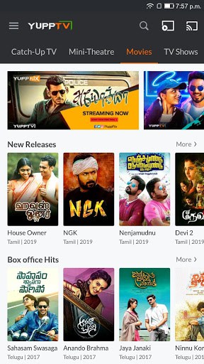 YuppTV - LiveTV, Movies, Music, IPL Live, Cricket screenshot 1