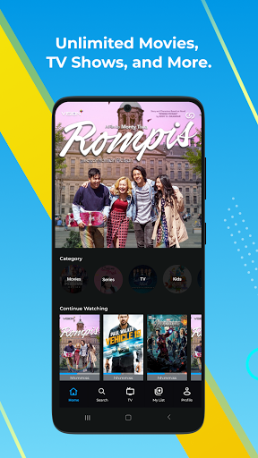 Vision+ : Nonton TV & Film Streaming screenshot 0